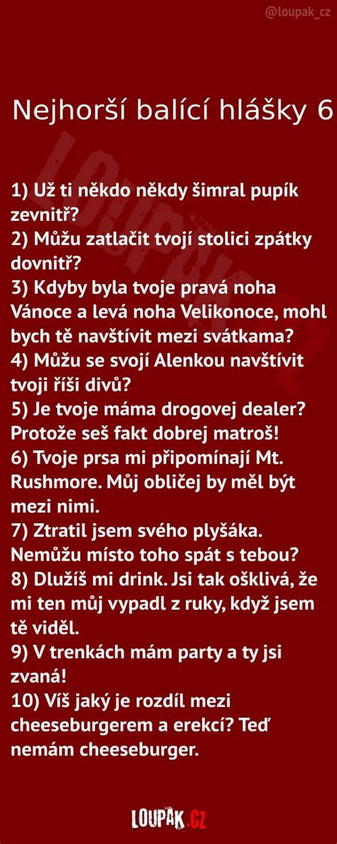 nejhorší balící hlášky pro holku|Nejlepší balící hlášky